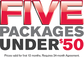 Five Packages for under $50