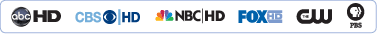 ABC, CBS, NBC, FOX, The CW, PBS