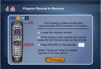 Screenshot for version 1: Shows title, Program Remote to Receiver